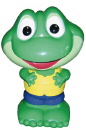 Freddy Frog Unpainted Plaster Piggy Bank