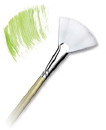 Snow White Long Handle Fan Brush size 6 - Royal Langnickel
