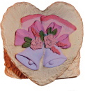 Wedding Bells Unpainted Plaster Trinket or Jewelry Box