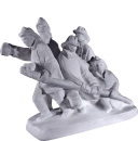 Bravest Firemen Plaster Statue