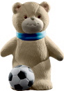 Soccer Bear Plaster Statue