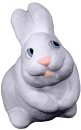 Bunny Ears Up Plaster Statue