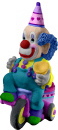 Clown on Tricycle Plaster Statue