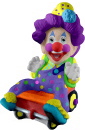 Clown in Wheelbarrow Plaster Statue