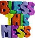 Bless this Mess Plaster Plaque