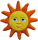 Sun Rays Plaster Plaque