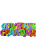 God Bless Grandma Plaster Plaque