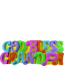 God Bless Grandpa Plaster Plaque