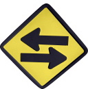 Two Arrows Sign Plaster Plaque