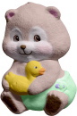 Bear with Ducky Plaster Plaque