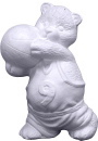 Chubby Basketball Bear Plaster Statue