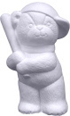 Baseball Bear Plaster Statue