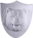 Bear Head Plaster Plaque