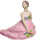 Delicate Ballerina Plaster Statue b