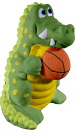 Alligator with Basketball Plaster Statue