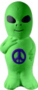 Chubby Alien Plaster Statue