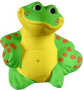 Frog Seated Plaster Statue