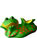Frog Lying Plaster Statue