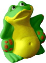 Singing Frog Plaster Statue