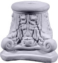 Corinthian Capital Plaster Candleholder