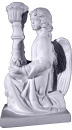 Angel Kneeling Plaster Candleholder