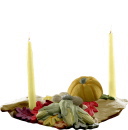 Pumpkin Harvest Plaster Candleholder