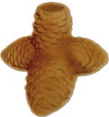 Pine cone Plaster Candleholder