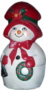 Mrs Snowman Plaster Statue