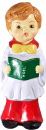 Caroler Boy Plaster Statue
