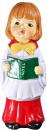 Caroler Girl Plaster Statue