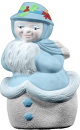 Mrs Snowman Plaster Statue