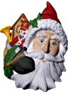 Saint Nick Plaster Bust