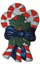 Candy Canes Plaster Plaque