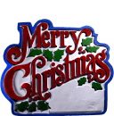 Merry Christmas Plaster Plaque