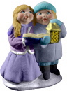 Tiny Carolers Plaster Statue