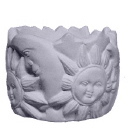Moon and Star Plaster Pencil Holder Large