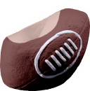 Football Plaster Cell Phone Holder