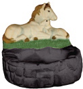 Horse Family Plaster Coin Holder