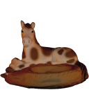 Horse Resting Plaster Coin Holder