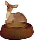 Deer Resting Plaster Coin Holder