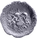 Round Musical Cherub Plaster Plaque right