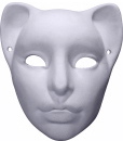 Cat Mask Plaster Wall Plaque