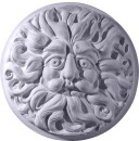 Round Wind Man Face Plaster Plaque