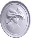 Gibson Girl Cameo A Plaster Plaque