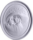 Gibson Girl Cameo B Plaster Plaque