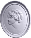Gibson Girl Cameo D Plaster Plaque