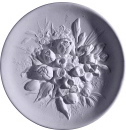 Round Daffodils Large Plaster Plaque 
