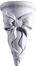 Cone with Bow Plaster Wall Vase