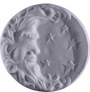Man in moon Plaster Plaque