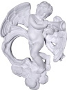 Celestial Cherub with Horn Plaster Plaque